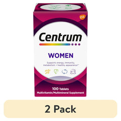 Centrum Women Multivitamin With Vitamins A, B, C, D3 & E With Iron, 100 Count - USA MEGA SHOP