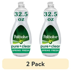 Palmolive Ultra Pure + Clear Liquid Dish Soap, Spring Fresh Scent, 32.5 Fluid Ounce Bottle