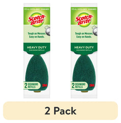 (2 pack) Scotch-Brite Heavy Duty Dishwand Refill Heads, 2 Refills Total