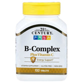 21stCentury_B-ComplexplusVitaminC_100Tablets - USA Mega Shop