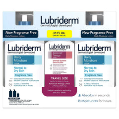 Lubriderm Daily Moisture Unscented & Advanced Therapy Lotion, 3 pk. - USA MEGA SHOP