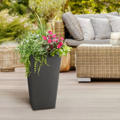 24 Inch Avondale Indoor Outdoor Recycled Planter Slate