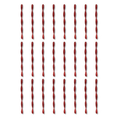24 Count Red Glitter Icicle Christmas Ornaments, 7 in, by Holiday Time