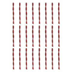 24 Count Red Glitter Icicle Christmas Ornaments, 7 in, by Holiday Time