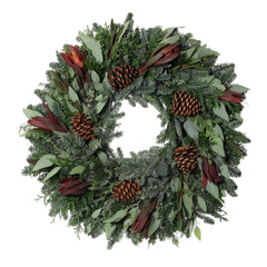 24" Fresh Protea Wreath - USA MEGA SHOP