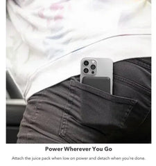 Mophie Snap+ 5,000 mAh Juice Pack Mini Wireless Portable Magnetic Charger