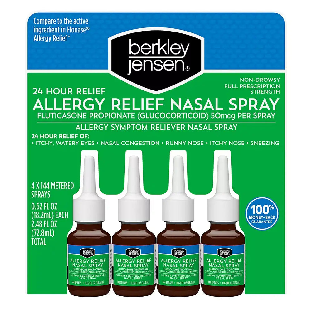 Berkley Jensen 24-Hour Allergy Reliefy, Nasal Spray 4 ct.