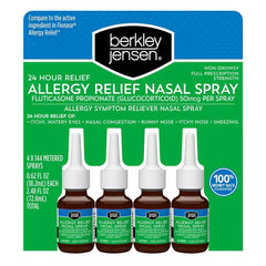 Berkley Jensen 24-Hour Allergy Reliefy, Nasal Spray 4 ct. - USA MEGA SHOP