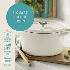 The Pioneer Woman 5-Quart Enameled Cast Iron Dutch Oven Pot with Lid