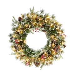 Puleo International 9' x 10" Decorated Christmas Garland with 100 ct. Lights - USA MEGA SHOP