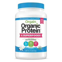 Orgain Organic Plant Based Protein Powder Vanilla Bean