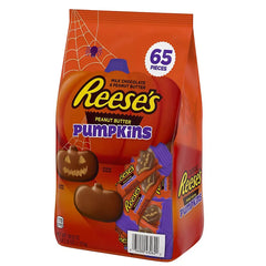 Reese's Milk Chocolate Peanut Butter Pumpkins Candy, Halloween, Bulk Bag, 65 Pc./39.8 oz. - USA MEGA SHOP