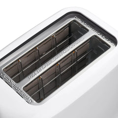 Mainstays 2-Slice Toaster with 6 Shade Settings and Removable Crumb Tray, Arctic White - USA MEGA SHOP