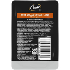 Cesar Filets in Gravy Wood-Grilled Chicken Flavor Wet Dog Food, 1.76-oz Mini-Pouches