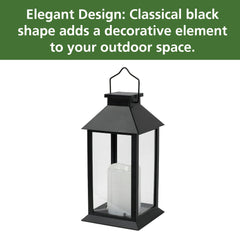 Mainstays Solar Lantern Black