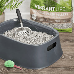 Vibrant Life Natural Paper Pellets Cat Litter, Unscented, 25 lb Bag