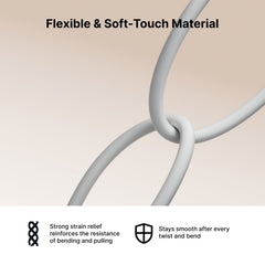 Member's Mark Silicone USB-C Cable Set, 2pack(3' USB-A to USB-C & 6' USB-C to USB-C)