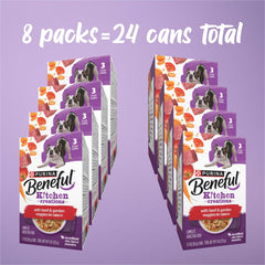 Purina Beneful Kitchen Creations With Beef and Garden Veggies in Sauce Wet Dog Food, 3 oz, 8 Pack