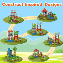 Crtynell 100pcs Magnetic Blocks - Build a Plants Wars Set, Magnetic Building Blocks Toddler Toys STEM Sensory Outdoor Toys for Boys and Girls Ages 3+, Birthday Gifts for Kids - USA MEGA SHOP