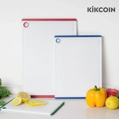 Kikcoin 3-Piece Plastic Large Cutting Boards Set for Kitchen, Non-slip Feet and Juice Grooves, Multicolor - USA MEGA SHOP