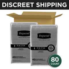 Depend Fresh Protection Incontinence Underwear for Men, Adult Diapers, S/M, 32 Count