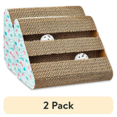 2pack-VibrantLifeCatScratchingPad-CorrugatedCardboardActivityCenter-3-Sided-Fish-SushiPrint-_1 - USA Mega Shop