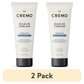 (2 pack) Cremo Sensitive Skin Concentrated Shave Cream, Unscented, 6 fl oz