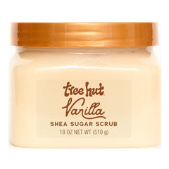 (2 pack) Tree Hut Vanilla Shea Butter Sugar Body Scrub, 18 oz