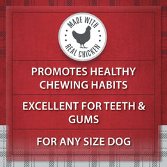 Ol'Roy Rawhide Chicken Sticks, Dog Treats, Chicken Flavor, 5 inch, 50ct Pack