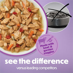 Purina Beneful Kitchen Creations With Beef and Garden Veggies in Sauce Wet Dog Food, 3 oz, 8 Pack