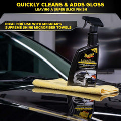 Meguiar's Gold Class High Gloss Premium Quik Detailer, High Lubricity Automotive Quick Detailer Spray that Preserves Wax and Leaves a Deep Dark Shine, 24 Oz Spray Bottle