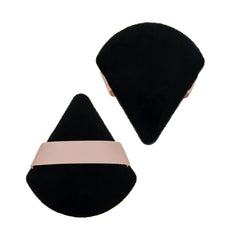 (3 pack) Equate Ultra Soft Precision Powder Puffs for Loose and Pressed Makeup, 2 Count, Black