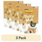 Purina Friskies Party Mix Gravy-licious, Cat Treats, Chicken & Gravy, 6 oz Bag - USA MEGA SHOP