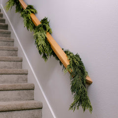 30’ Fresh Western Red Cedar Garland - USA MEGA SHOP