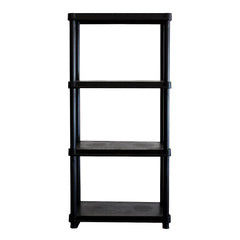 Berkley Jensen 4-Tier 12" x 24" Resin Shelves - USA MEGA SHOP