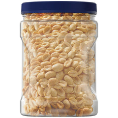 PLANTERS Lightly Salted Dry Roasted Peanuts, Party Snacks, Plant Based Protein, 2.16 lb Canister