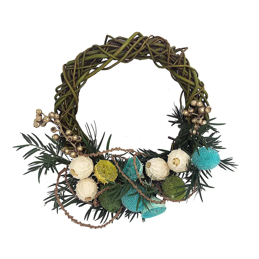 Tropical Yule Wreath, 20" - USA MEGA SHOP