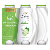 Dove Refreshing Cucumber & Green Tea Body Wash, 3 pk./23 oz. - USA MEGA SHOP
