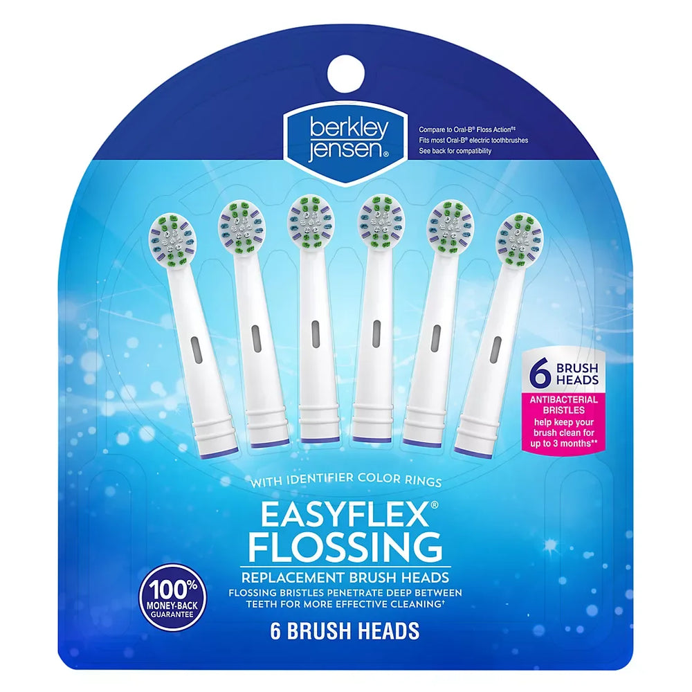 Berkley Jensen Easy Flex Flossing Replacement Brush Head, 6 pk. - USA MEGA SHOP