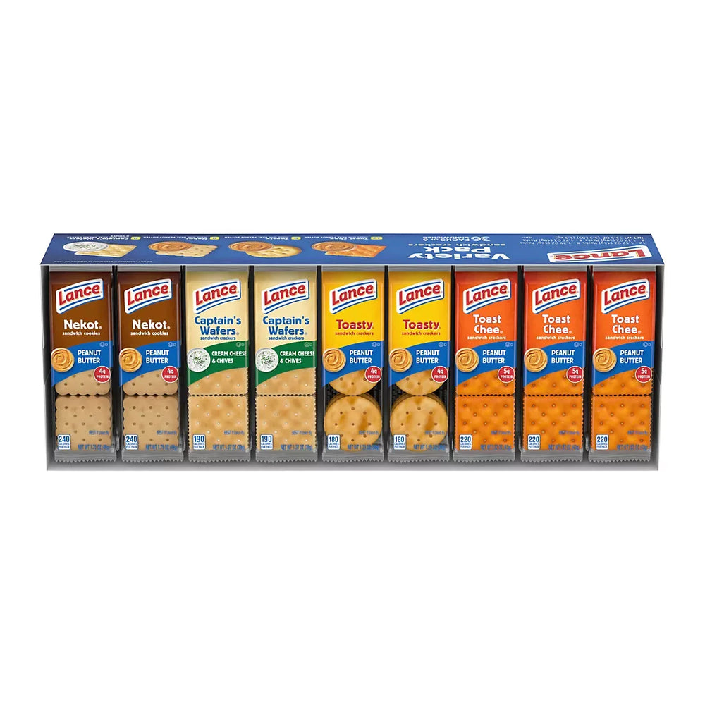 Lance Sandwich Crackers Variety Pack, 36 ct. - USA MEGA SHOP