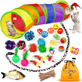 32-PCS-Cat-Toys-Kitten-Toys-Variety-Catnip-Toys-with-Rainbow-Tunnel-Interactive-Cat-Feather-Teas_7095_1 - USA Mega Shop
