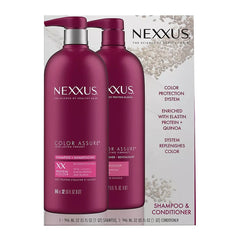 Nexxus Color Assure Shampoo and Conditioner Enhances Color Vibrancy for Up to 40 Washes, 2 ct./32 oz. - USA MEGA SHOP