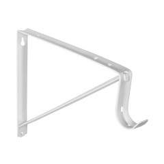 Hyper Tough 12 inch Closet Rod Bracket White
