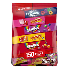 Skittles, Starburst & Life Savers Halloween Candy Variety Pack, Bulk Bag, 150 ct. - USA MEGA SHOP