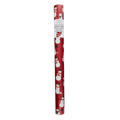 Berkley Jensen 300 sq. ft. Reversible Christmas Gift Wrap, Snowman and Text - USA MEGA SHOP