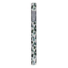 Berkley Jensen 300 sq. ft. Reversible Christmas Gift Wrap, Trees and Grey Plaid - USA MEGA SHOP