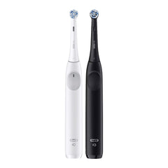 Oral-B iO Series 2 Deep Clean Rechargeable Electric Powered Toothbrushes, Pure White, Night Black, 2 ct.