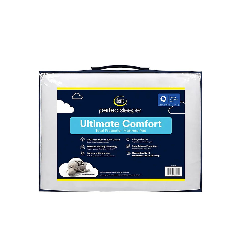 Serta Perfect Sleeper Ultimate Comfort Queen-Size Mattress Pad - USA MEGA SHOP