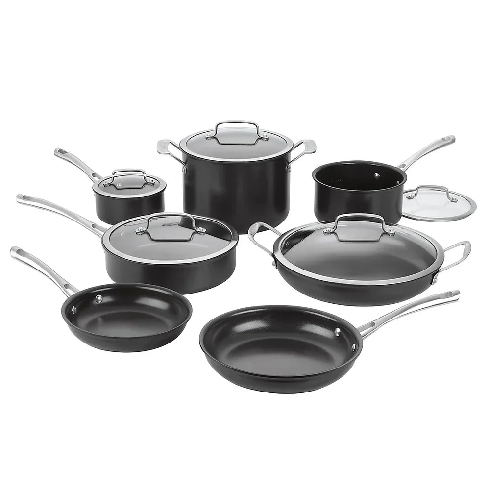 Cuisinart 12-Pc. Dishwasher Safe Hard Anodized Cookware Set - USA MEGA SHOP