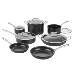 Cuisinart 12-Pc. Dishwasher Safe Hard Anodized Cookware Set - USA MEGA SHOP